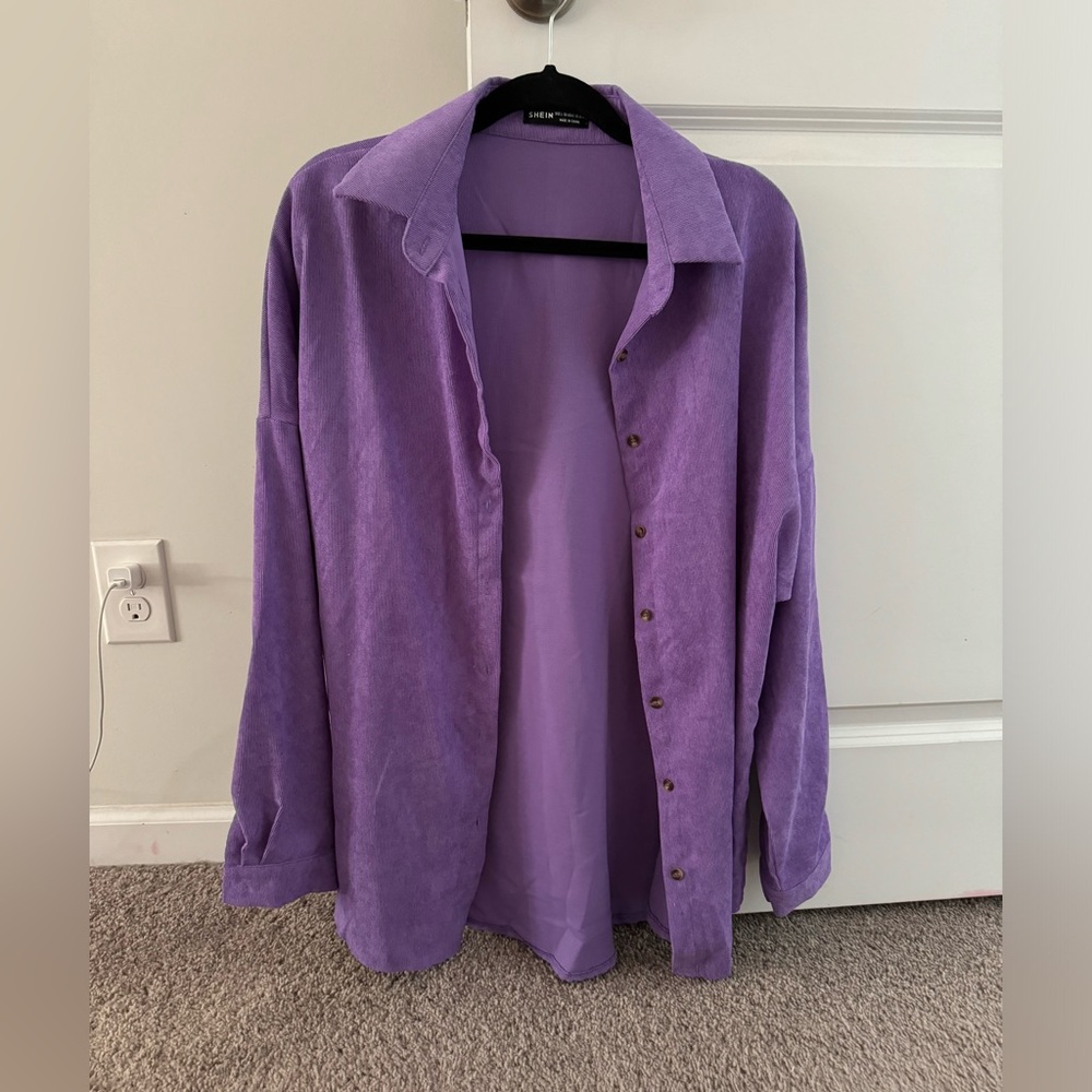 Purple shacket
